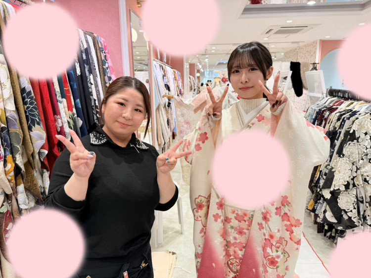 【TAKAZEN姫路店】♡31日 持ち込みショットで桜のお振袖の可愛い姫ちゃん♡