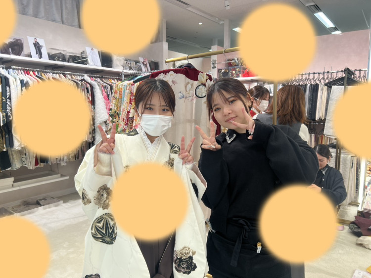 TAKAZEN神戸店　前撮り撮影会　イマドキ　カワイイ　コディネート　振袖　レンタル　袴　