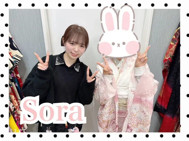 【TAKAZEN橿原店】27日♡宇陀市からお越しの2028年成人　最新作のお上品で可愛らしい桜柄古典柄お振袖姫ちゃん♡