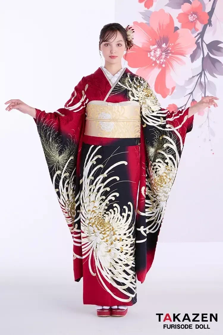 TAKAZEN姫路店　振袖　成人式　粋古典　古典柄　カッコイイ　クール　おしゃれ