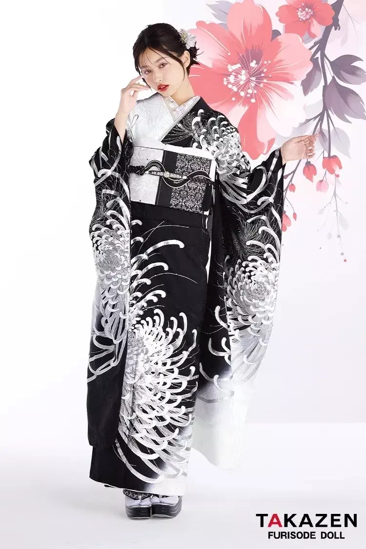 TAKAZEN姫路店　振袖　成人式　粋古典　古典柄　カッコイイ　クール　おしゃれ