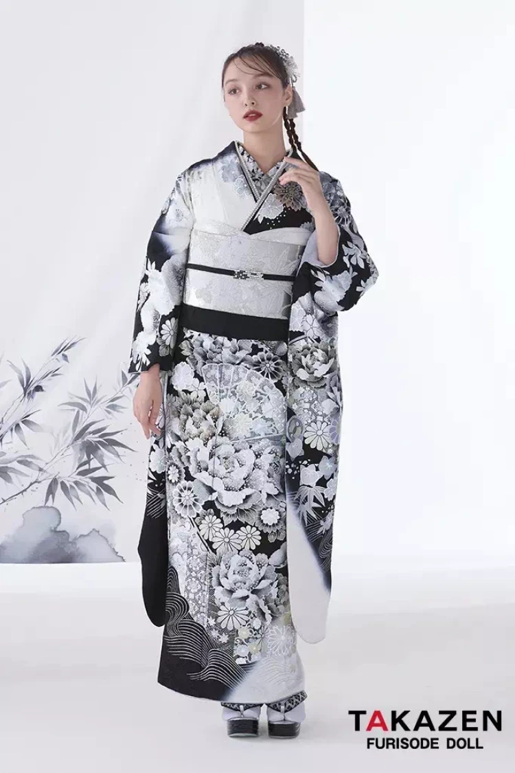 TAKAZEN姫路店　振袖　成人式　粋古典　古典柄　カッコイイ　クール　おしゃれ