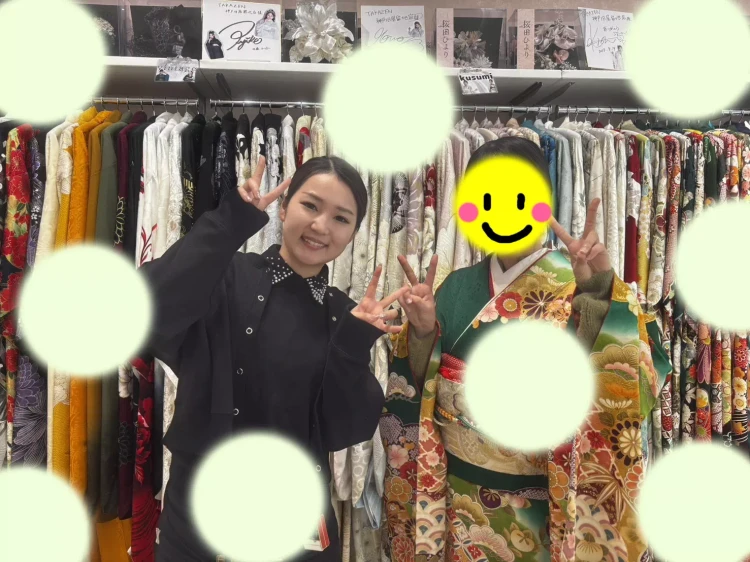 TAKAZEN神戸旧居留地店　前撮り撮影会　イマドキ　カワイイ　コディネート　振袖　レンタル　袴　