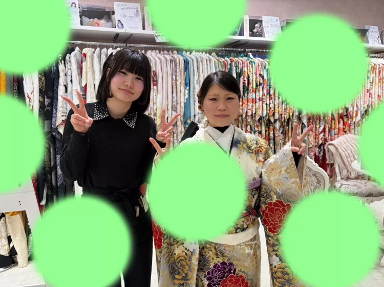 TAKAZEN神戸旧居留地店 成人式 振袖レンタル 白金 イマドキ カワイイ キラキラ ギャル