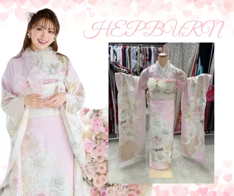 TAKAZEN神戸店 前撮り撮影会 イマドキ カワイイ コディネート 振袖 レンタル 袴 オリジナル ヘップバーンシリーズ