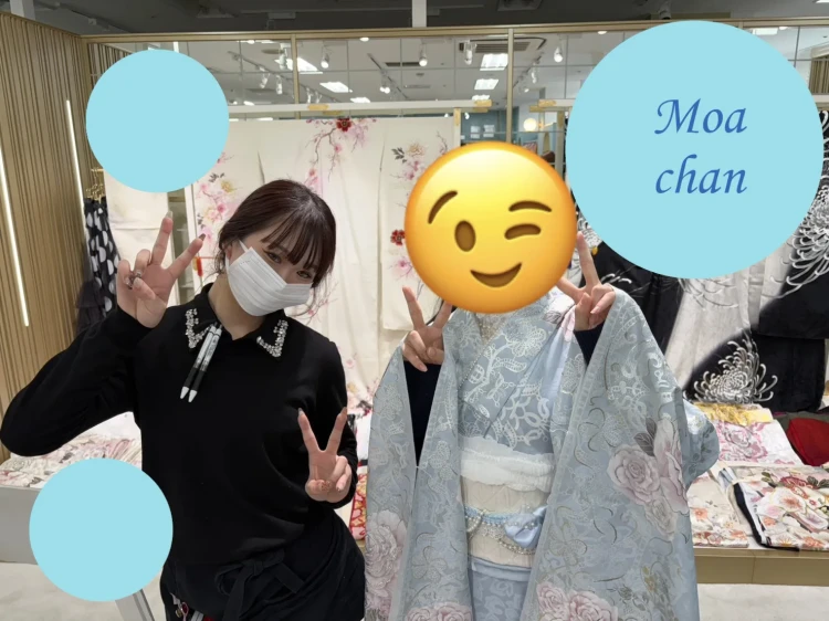 振袖レンタル　成人式　オシャレ　可愛い　新作　人気　なんば　心斎橋　大阪　人気　前撮り　前撮り撮影会　水色　リボン　薔薇　ヘップバーン