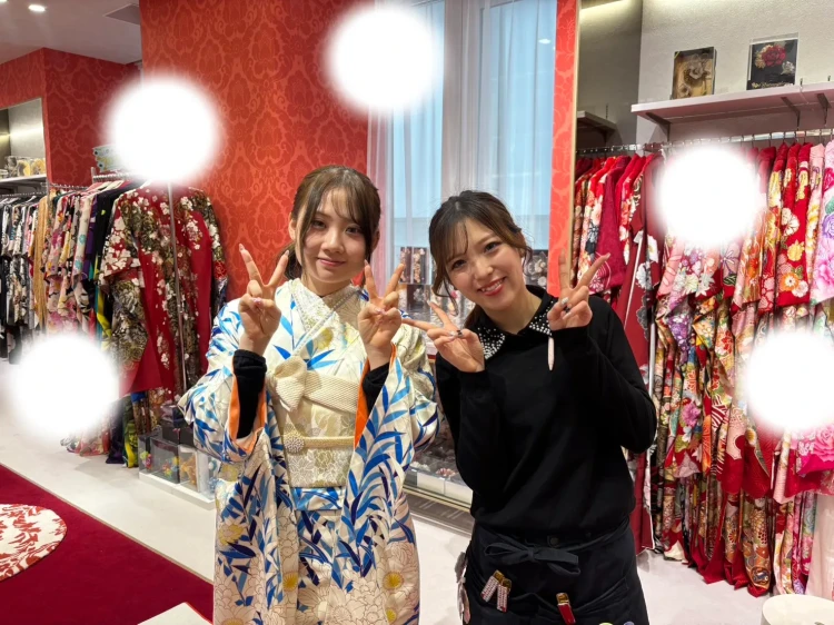 成人式　ママ振袖　小物単品レンタル　かわいい　フリル　イマドキ　