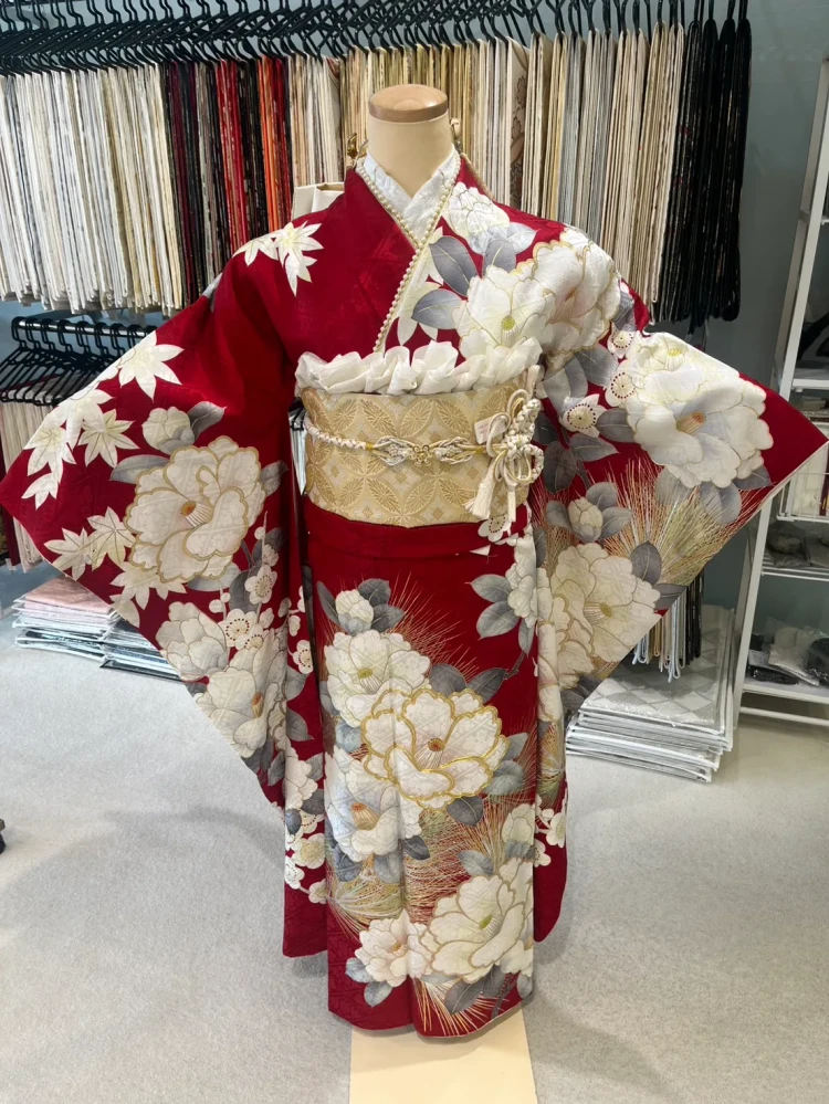 TAKAZEN　タカゼン　振袖　レンタル　古典　緑