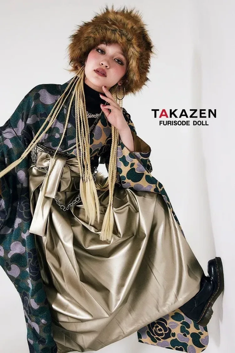成人式　卒業式　TAKAZEN 袴レンタル　ヴィンテージ　かっこいい　モード