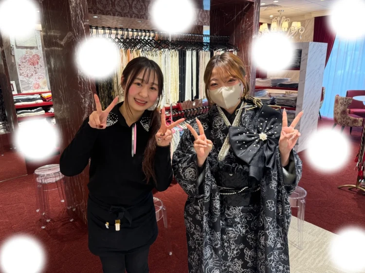 振袖レンタル　東京　表参道　かわいい　キラキラ　おしゃれ　個性派　かわいい　リボン　イマドキ　被りたくない
