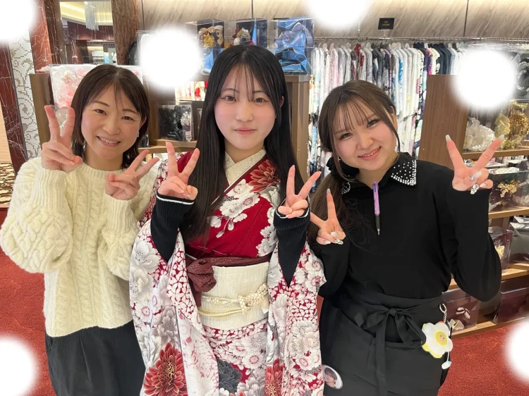 振袖レンタル 東京 表参道 赤 古典 かわいい きれいめ