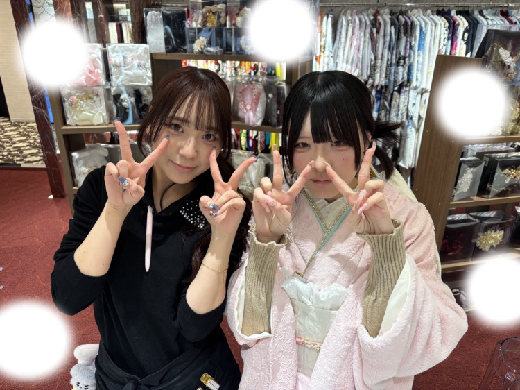 振袖レンタル　東京　表参道　かわいい　　もこもこ　ピンクおしゃれ　個性派　かわいい　イマドキ　被りたくない