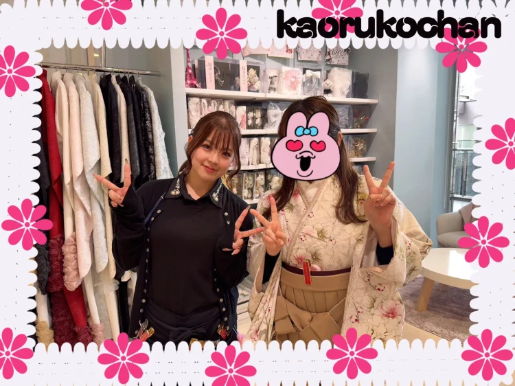 堺市堺区2026年卒業式くすみカラー袴レンタルのお嬢様