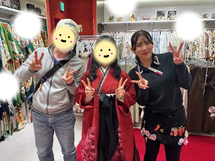 成人式　前撮り　梅田　振袖レンタル　袴レンタル　家族写真　前撮り撮影会