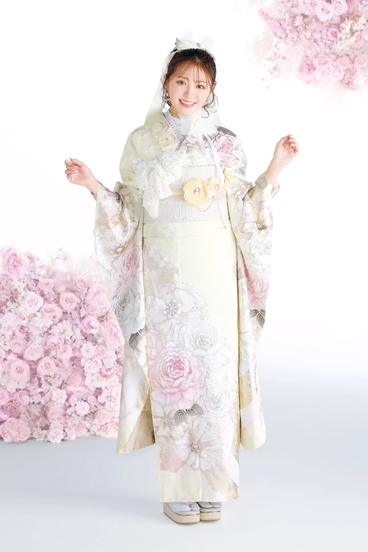 　TAKAZEN姫路店　姫路市　成人式　振袖　コスメカラー　カワイイ　お嬢様スタイル　TAKAZENオリジナル