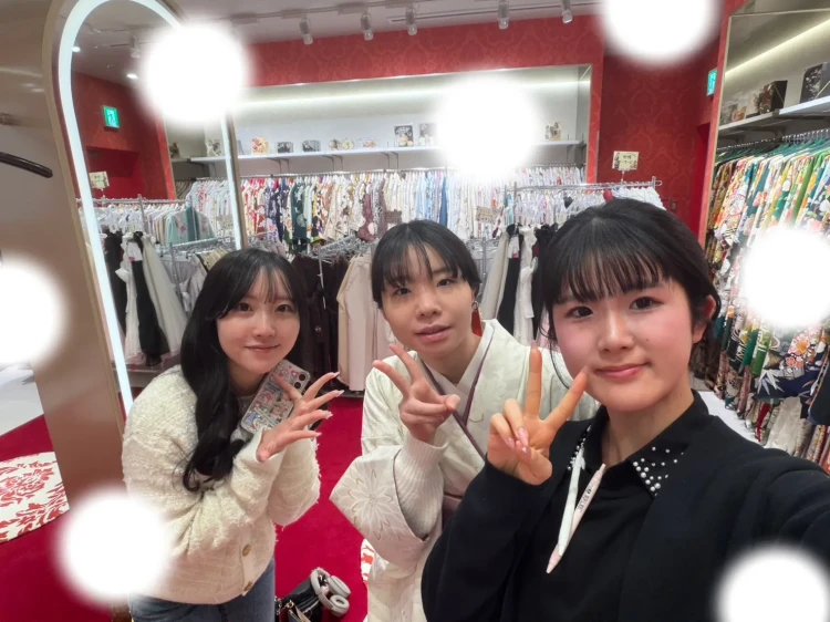 成人式　前撮り　梅田　袴　卒業式　かわいい　くすみカラー