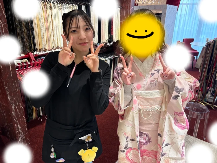 振袖レンタル　東京　表参道　かわいい　おしゃれ　個性派　かわいい　ピンク　イマドキ　被りたくない