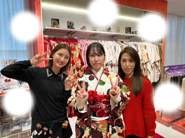 成人式　前撮り　梅田　振袖レンタル　袴レンタル　家族写真　前撮り撮影会