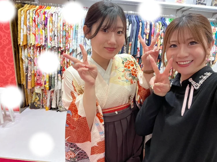 【大阪・梅田で成人式振袖をお探しの方へ】♡24日　大阪梅田で豪華なママ振にぴったりの袴姫ちゃん♡ TAKAZEN大阪梅田本店♡