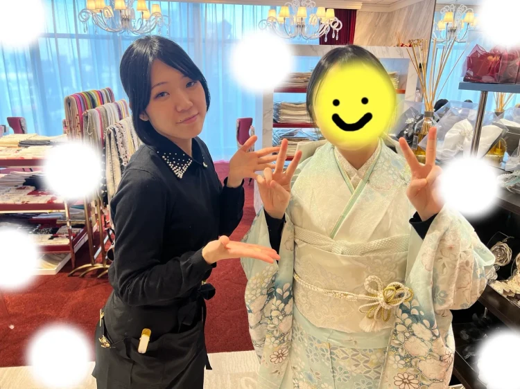 振袖レンタル　東京　関東　表参道　かわいい　プレミアム古典　水色　おしゃれ　個性派　かわいい　かっこいい　くすみ　イマドキ　被りたくない