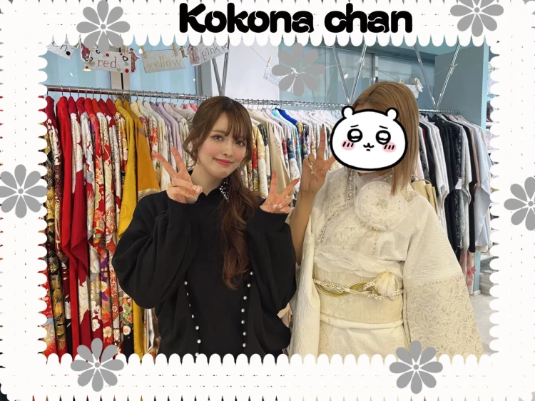 せいじ　振袖レンタル　大阪　堺　キラキラ　シュシュ　白　TAKAZENオリジナル