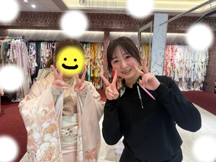 振袖レンタル　東京　関東　表参道　かわいい　おしゃれ　個性派　かわいい　ピンク　くすみ　イマドキ　被りたくない