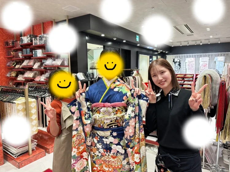 成人式　前撮り　梅田　プレミアム古典　青