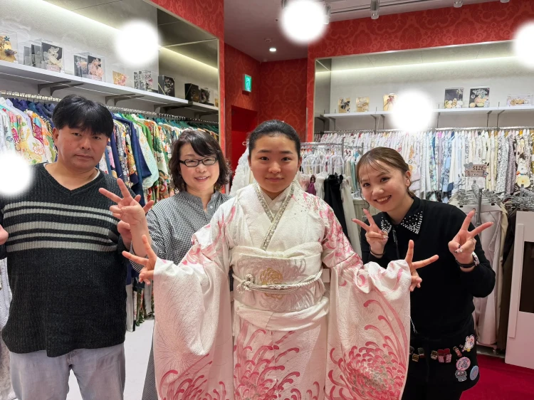 成人式　振袖レンタル　粋古典　ピンク　シルバー　キラキラ