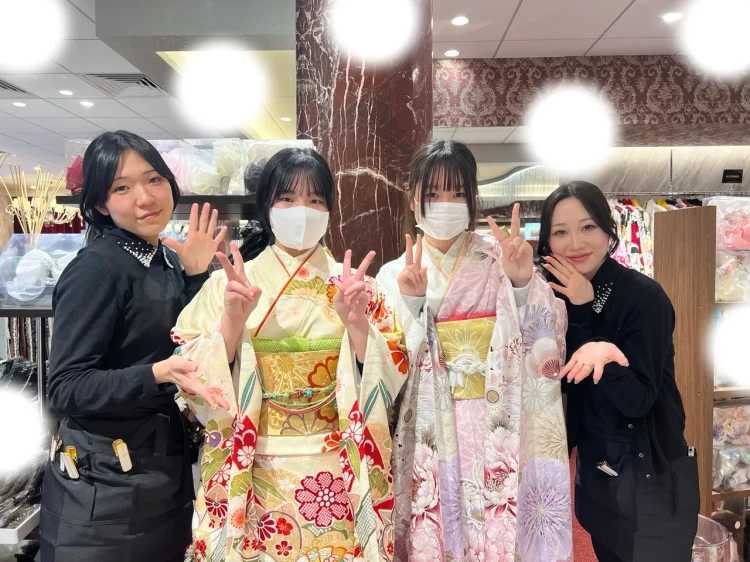 振袖レンタル　東京　表参道　お友達　　古典