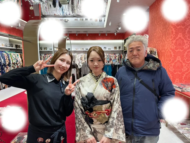 成人式　前撮り　梅田　着物メーカーブランド　くすみ