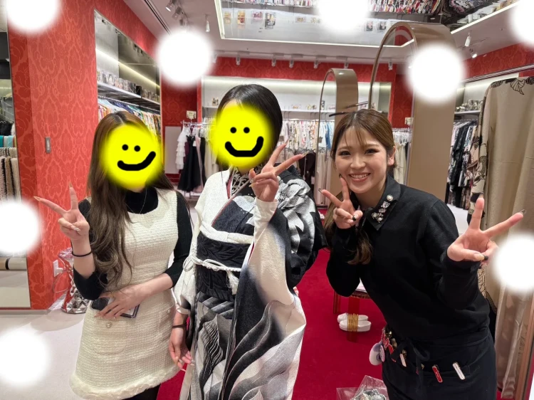 成人式　振袖　梅田　キラキラ