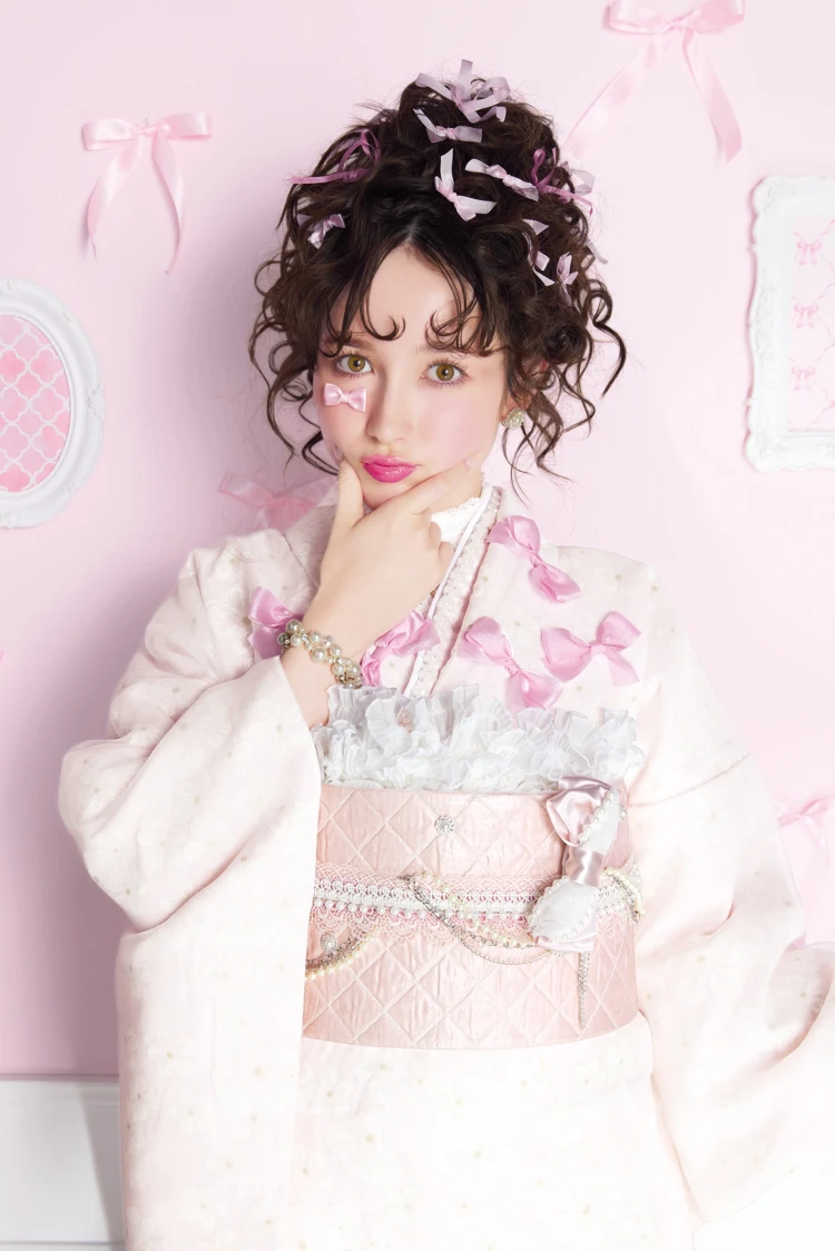 成人式 振袖 梅田 リボン かわいい キュート