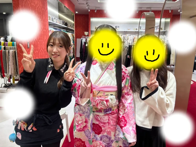 成人式　前撮り　梅田　振袖レンタル　袴レンタル　家族写真　前撮り撮影会