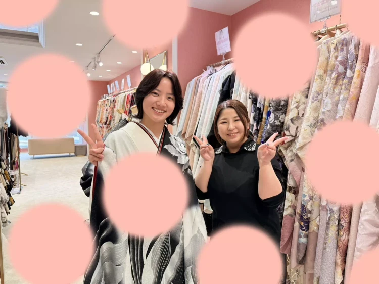 TAKAZEN姫路店　振袖　成人式　古典　鶴　大人っぽい