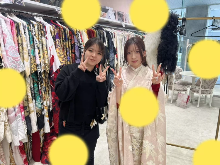 TAKAZEN神戸店　前撮り撮影会　イマドキ　カワイイ　コディネート　振袖　レンタル　袴　