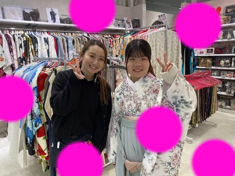 TAKAZEN神戸旧居留地店　前撮り撮影会　イマドキ　カワイイ　コディネート　振袖　レンタル　袴　