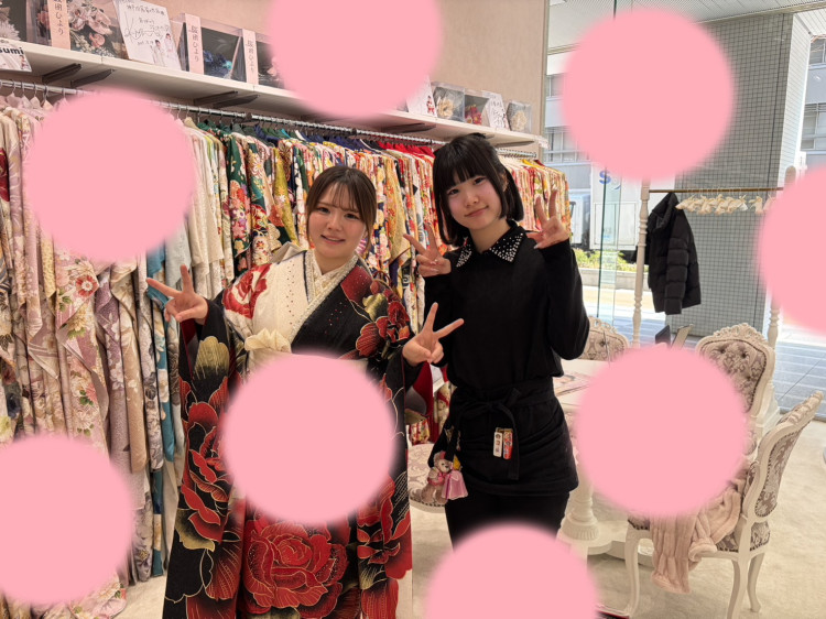 TAKAZEN神戸店　前撮り撮影会　イマドキ　カワイイ　コディネート　振袖　レンタル　袴　　モード　