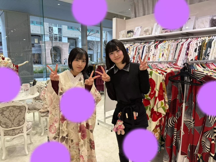 TAKAZEN神戸店　前撮り撮影会　イマドキ　カワイイ　コディネート　振袖　レンタル　袴　