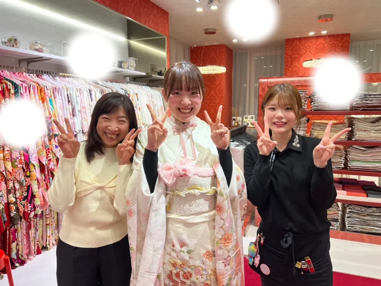 成人式　前撮り　梅田　振袖レンタル　袴レンタル　家族写真　前撮り撮影会