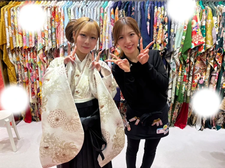 卒業式　袴」　レンタル　かわいい　くすみカラー