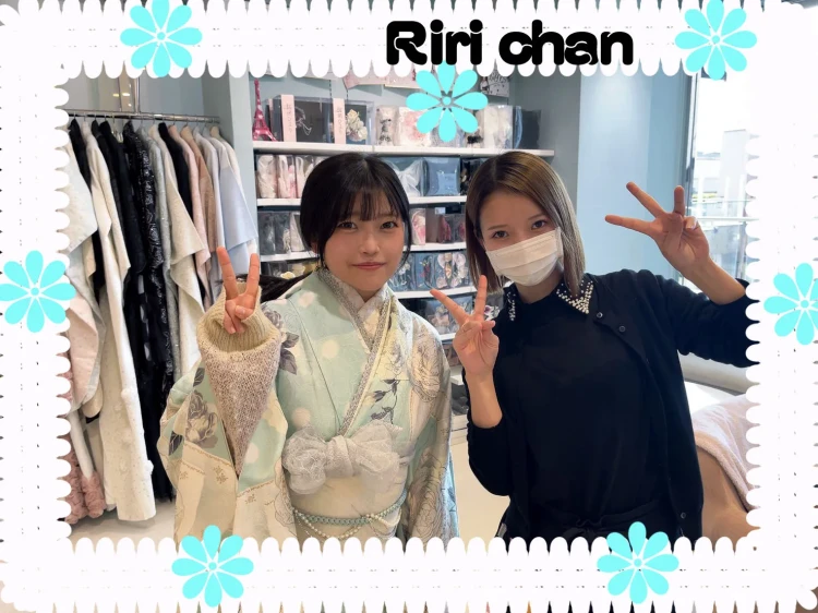 ♡【 堺市・羽曳野市で成人式振袖をお探しの方へ】18日 2027年・2028年成人!TAKAZENオリジナルHEPBURNお振袖のかわいいご来店姫ちゃん♡TAKAZEN堺店♡