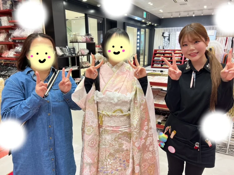 成人式　振袖　大阪　レンタル　くすみピンク　かわいい　華やか