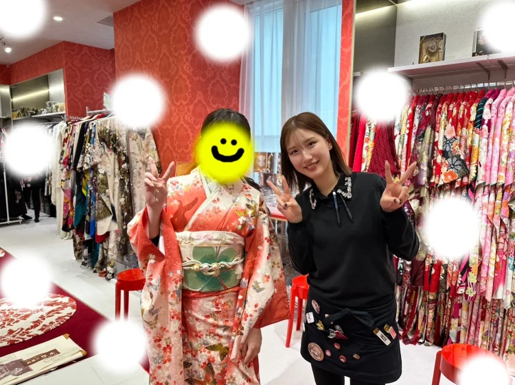 成人式　振袖　梅田　ママ振　古典柄