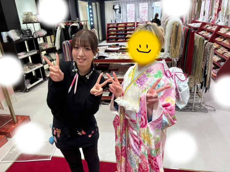 成人式　前撮り　梅田　キラキラ　かわいい　イマドキ　ピンク