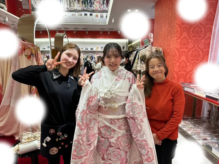 成人式　前撮り　梅田　キラキラ　かわいい　イマドキ　ピンク