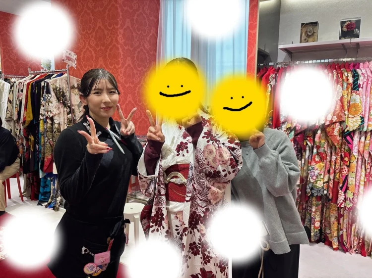 成人式　前撮り　梅田　振袖レンタル　袴レンタル　家族写真　前撮り撮影会　お写真　赤