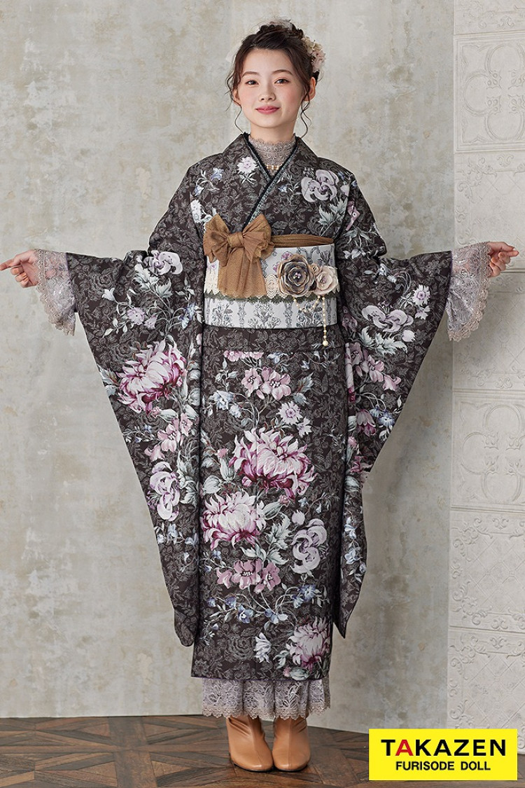 振袖レンタル　東京　表参道　かわいい　おしゃれ　個性派　かわいい　　イマドキ　被りたくない　ジルスチュアート　くすみカラー