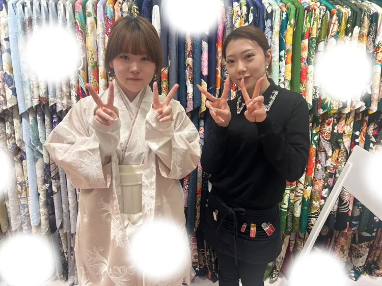 卒業式　袴　梅田　くすみ　茨木