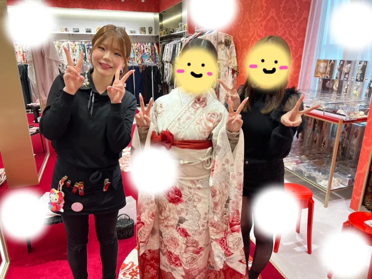 成人式　前撮り　梅田　袴　くすみカラー　かわいい　イマドキ　淡色　古典　タカゼン　撮影 赤　可愛い　リボン　被らない