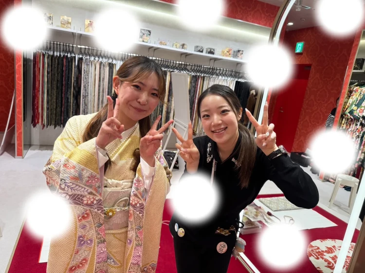 総絞りの華やかなママ振り